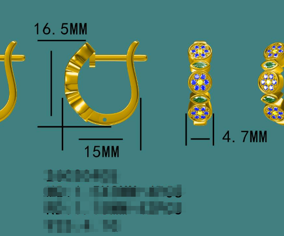 Kuololit 1.1CTW Lab Grow Ruby Blue Sapphire Custom Earrings for Women Solid 14K 10K 585 Yellow Gold for Christmas Gifts Party