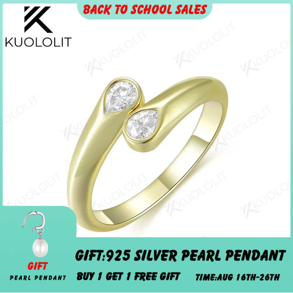 Kuololit Verlobungsring mit 0,6 Karat Labordiamant für Damen, massiver Ehering aus 18K, 14K, 10K oder 585 Gelbgold – das perfekte Weihnachtsgeschenk 