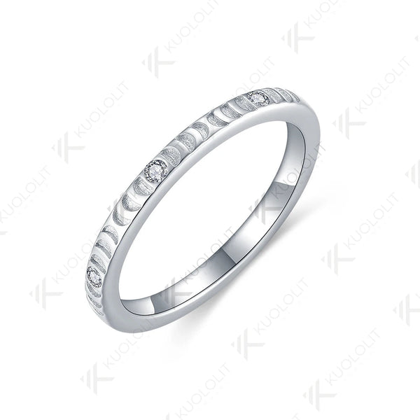 Kuololit Damenringe mit im Labor gezüchteten Diamanten aus massivem 14K/10K/585 Weißgold – ideal für Verlobung, Hochzeit, Weihnachten und als klassisches Accessoire. 