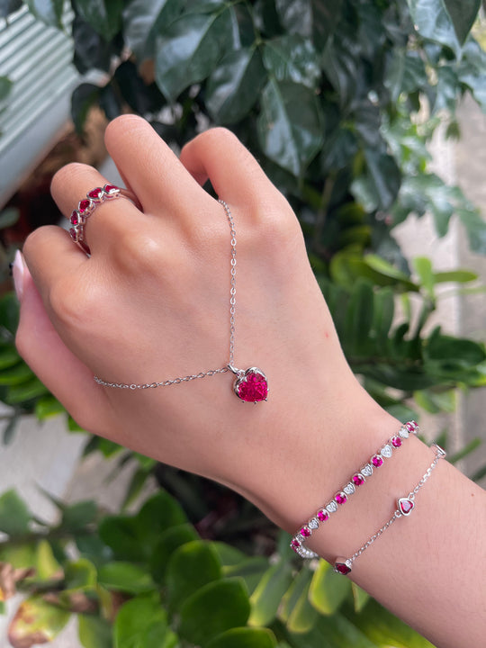 Kuololit Heart Mossanite Gemstone Pendant for Women Solid 14K 10K Gold Lab Grown Emerald Ruby Pink Padparadscha Pendant for Gift