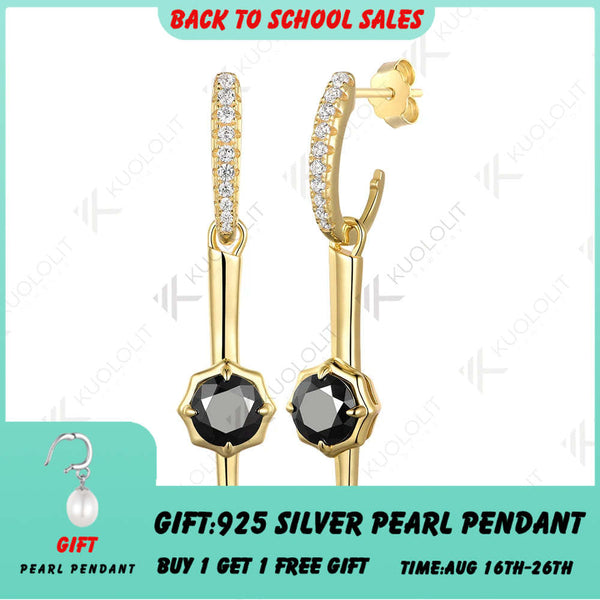 Kuololit 2 Karat Moissanit-Clip-Ohrringe für Damen, massives 18K, 14K, 10K, 585 Gelbgold, runde Creolen – das perfekte Weihnachtsgeschenk 