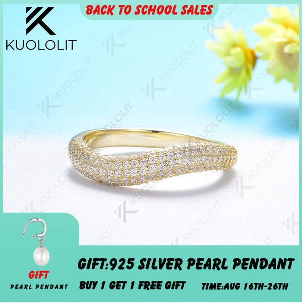 Kuololit V Moissanit-Ringe für Damen und Herren, massive 18K, 14K und 10K Gelbgoldringe – ideal als Geschenk zum Jahrestag, zur Verlobung oder für Partys. Klassisch 