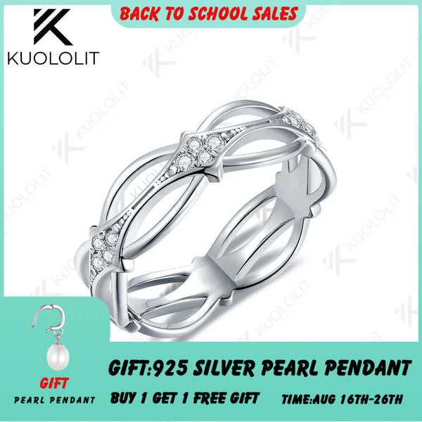 Kuololit 0,28 Karat Labor-Diamant-Hohlring für Damen und Herren, massives 10K/14K Gold 925, runder Schliff, perfektes Geschenk zur Hochzeit oder zu Weihnachten 