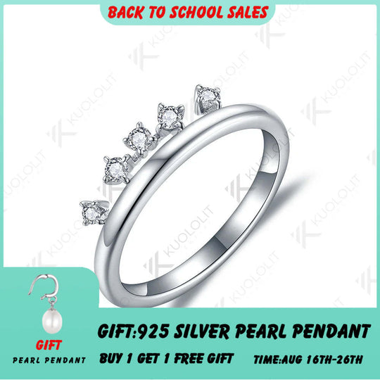 Kuololit Moissanite Band Rings for Men Women Solid 585 14K 10K 925 Silver Yellow Gold Round for Anniversary Wedding Christmas