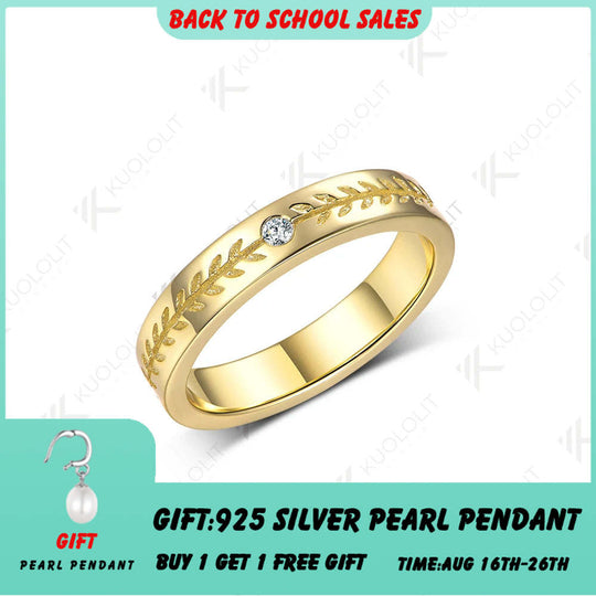 Kuololit 0,03 Karat Labor-Diamantring für Damen, massives 18K, 14K oder 10K Gold, Diamantfarbe D, VS1, Verlobungsring, Jahrestag 