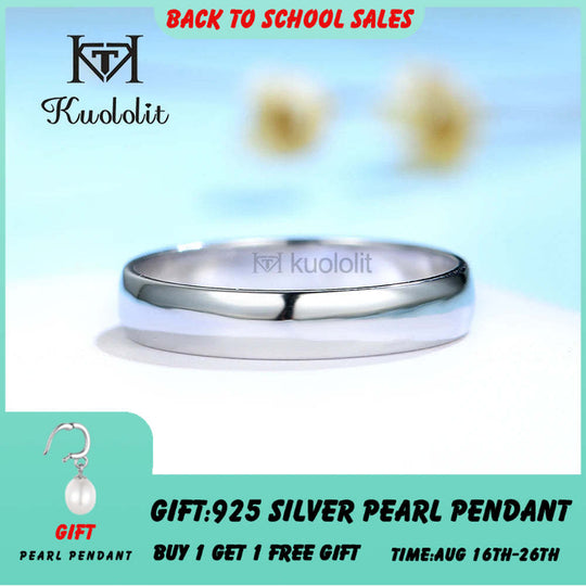 Kuololit 750 18K 14K 10K Couple Rings for Women Men White Gold Luxury Ring for Engagement Anniversary Party  Wedding Size 10