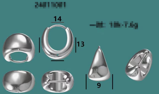 Kuololit Length13 Wide14 Earrings for Women Authentic 925 10k 14k 18k Sterling Silver Серьги for Wedding Engagement Christmas