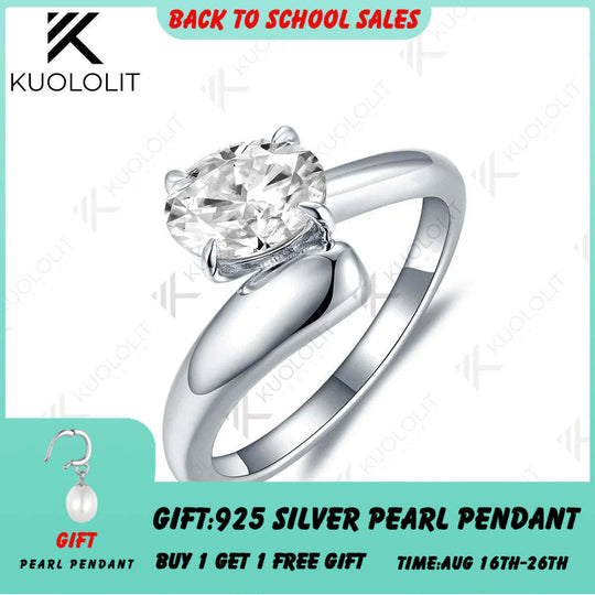 Kuololit 1,5 Karat Labor-Diamanten-Ringe für Damen, massives 18K, 14K, 10K, 585 Gold, IGI-zertifiziert, Ovalschliff, ideal für Verlobung, Hochzeit, Party und Weihnachten 