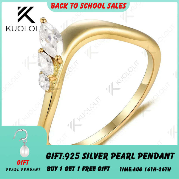 Kuololit 0.45CTW  Lab Grown Diamonds Rings for Women Men Marquise Diamonds Solid 18K 14K 10K Wedding Band for Anniversary Gifts