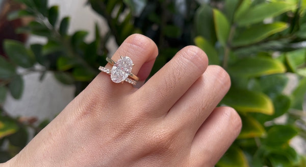 Kuololit 0.6CTW Lab Grown Diamonds Rings for Women Solid 18K 14K 10K 585 Yellow Gold Wedding Band for Christmas Classic Gifts
