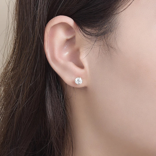 Kuololit 1.0CT IGI Lab Grown Diamond Earrings for Women Solid 18K 14K 10K Gold D VS1 Diamonds Jewelry for Party Christmas Gifts