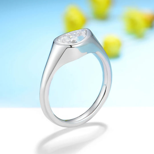 Kuololit 1.5ct Pear Cut Moissanite Rings for Women Solid 14K 10K 585 White Gold for Engagement Wedding Christmas Classsic New