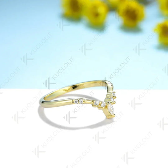 Kuololit Lab Grown Diamond Rings for Men Women Solid AU750 585 14K 10K Silver Yellow Gold for Wedding Band Anniversary Christmas