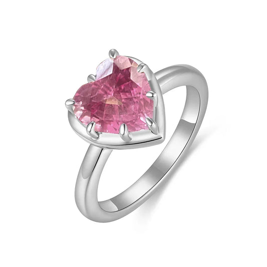 Kuololit  Lab Padparadscha Natural Garnet GemstoneRings for Women Solid 14K 10K 585 Yellow Gold for Engagement Wedding Christmas