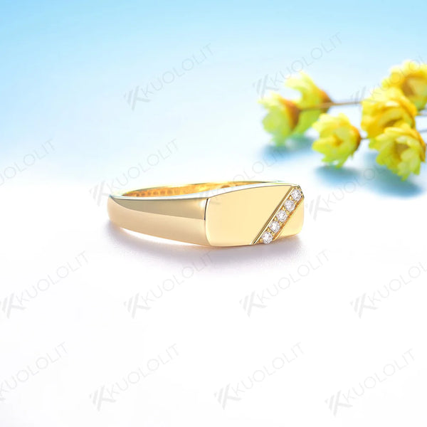 Kuololit PT900 Lab Grown Diamonds Rings for Women Men Solid Platinum 900 White Gold for Engagement Wedding Band Christmas Gifts