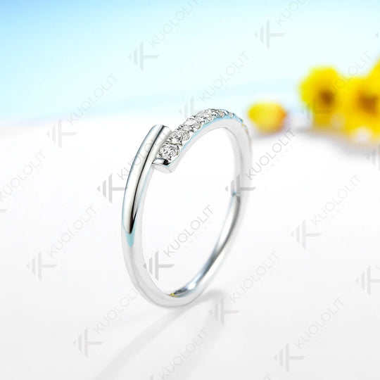 Kuololit 0.33CTW Lab Grown Diamonds Band Rings for Women Solid 18K 14K 10K Gold Wedding Band Ring for Engagement Christmas Gifts