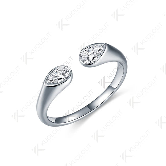 Kuololit 0.7CTW Lab Grown Diamond Band Rings for Women Men Solid 18K 14K 10K 585 White Gold Wedding Band for Christmas Gift