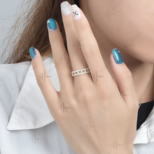 Kuololit 1.2ctw Lab Grown Diamond Rings for Men Women Yellow Gold PT950 14K 10K 925 Sliver Wedding Band for Engagement Christmas