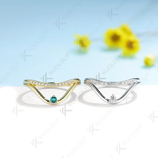 KuololitPT900 Lab Grown Diamonds Engagement Rings for Women Solid Platinum 900 Gold for Engagement Wedding Band Christmas Gifts