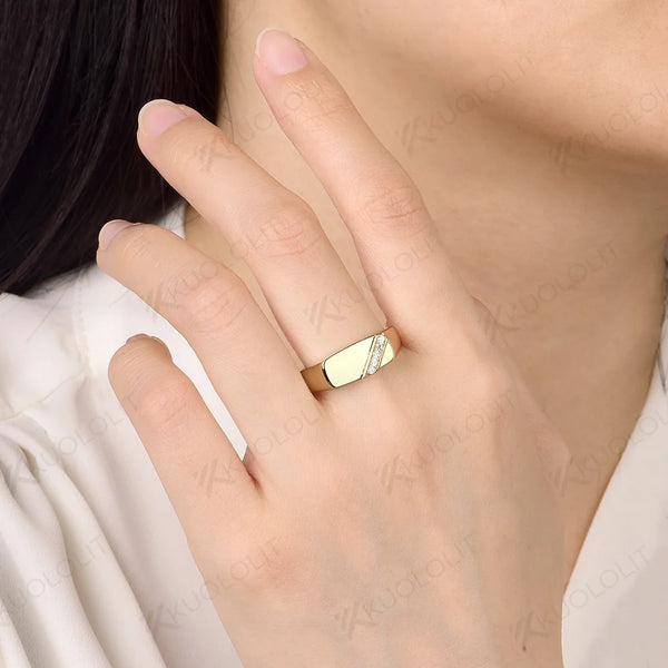 Kuololit PT900 Lab Grown Diamonds Rings for Women Men Solid Platinum 900 White Gold for Engagement Wedding Band Christmas Gifts