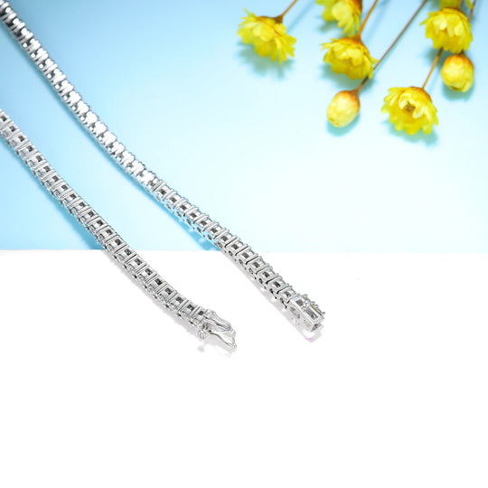 Bracelets Kuololit en diamants de laboratoire pour femmes et hommes, en or massif 14K, 10K et 585, bracelet tennis, bague de fiançailles classique, bracelet de Noël 