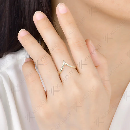 Kuololit Moissanite Custom Ring for Women Solid 14K 10K 585 Yellow Gold Trapezoid Cut Match Wedding Band for Christmas Gifts