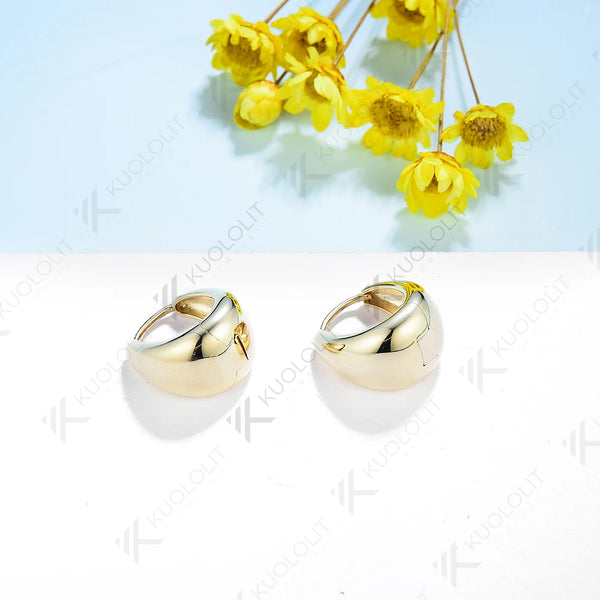 Kuololit Length13 Wide14 Earrings for Women Authentic 925 10k 14k 18k Sterling Silver Серьги for Wedding Engagement Christmas