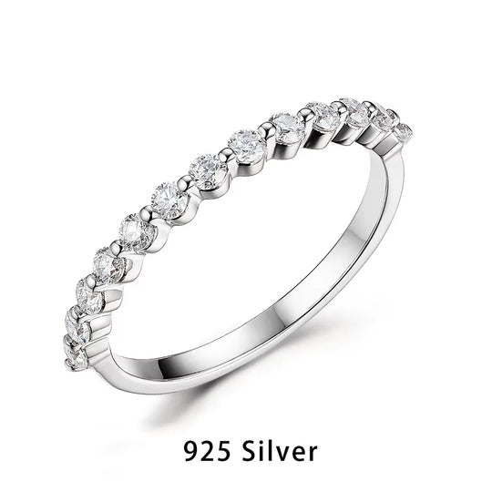 Kuololit Lab Diamonds Bubble Ring 750 18K Gold Ring for Women D/VVS Diamond  Matching Full Eternity Wedding Band Engagement Gift