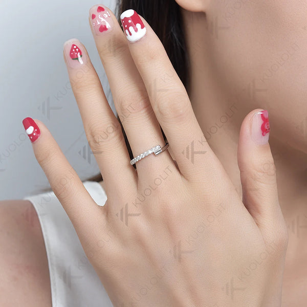 Kuololit 0.33CTW Lab Grown Diamonds Band Rings for Women Solid 18K 14K 10K Gold Wedding Band Ring for Engagement Christmas Gifts