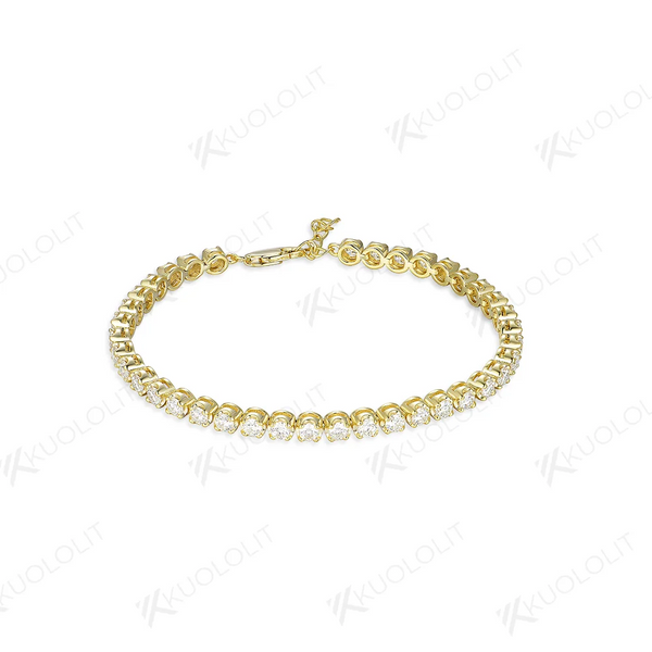 Kuololit 4.2CTW Moissanite Tennis Bracelets for Women Men 585 14K 10K Adjustable Chains for Engagement Wedding Party Christmas