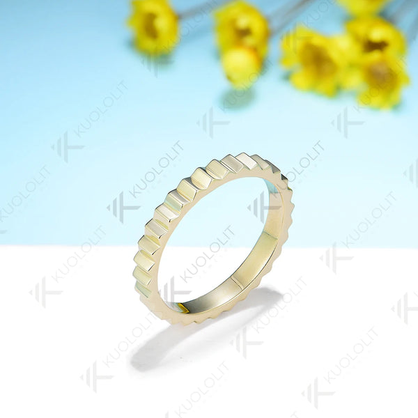 Kuololit Rings for Men Women PT950 Solid 585 14K 10K 925 Silver Yellow Gold Band Ring for Anniversary Wedding Christmas Gifts