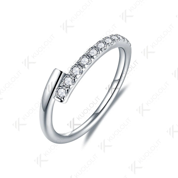 Kuololit 0.33CTW Lab Grown Diamonds Band Rings for Women Solid 18K 14K 10K Gold Wedding Band Ring for Engagement Christmas Gifts