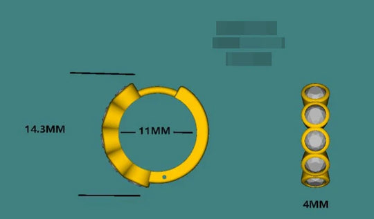 Kuololit 1CTW Lab Grown Diamonds Earrings for Women Solid 14K 10K 585 Gold Yellow Gold Silver Clip Hoop for Christmas Classic