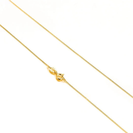 Kuololit Solid 925 Sterling Chain 40cm-60cm Box Chain Necklace for Women Girls Kids Children Christmas Gift Wholesale Jewelry