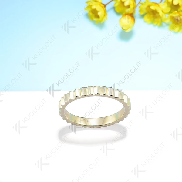 Kuololit Rings for Men Women PT950 Solid 585 14K 10K 925 Silver Yellow Gold Band Ring for Anniversary Wedding Christmas Gifts