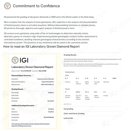 Kuololit IGI 1.0CT Pear Cut Lab Grown Diamond Set Engagement Rings for Men Women Solid 10K14K18K Gold For Wedding Christmas Gift