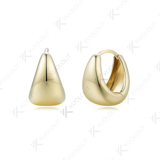 Kuololit Length13 Wide14 Earrings for Women Authentic 925 10k 14k 18k Sterling Silver Серьги for Wedding Engagement Christmas