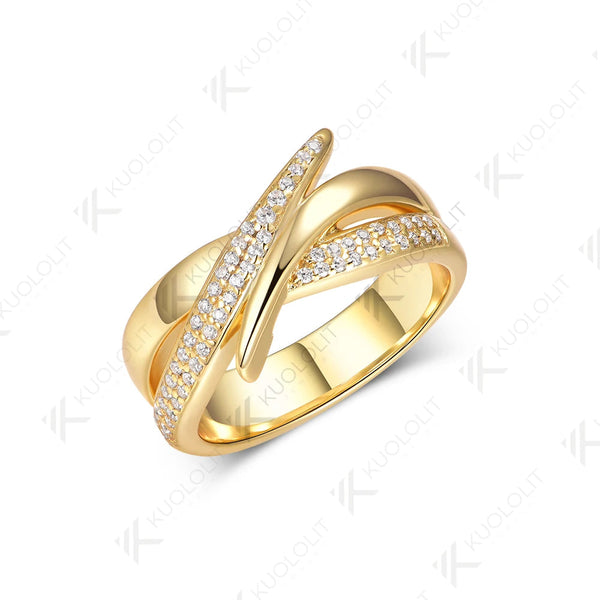 Kuololit Verlobungsring mit 0,23 Karat Labordiamant für Damen, massives 18K, 14K, 10K, 585 Weißgold, Farbe D, VS1, Verlobungsring zu Weihnachten 