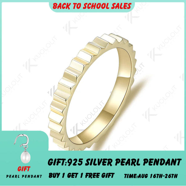 Kuololit Ringe für Damen und Herren, PT950, massives 585er, 14K, 10K, 925er Silber, Gelbgold, Bandring – ideal als Geschenk zum Jahrestag, zur Hochzeit oder zu Weihnachten. 