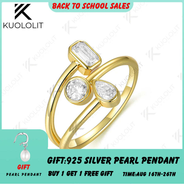 Kuololit Verlobungsring mit 1,05 Karat Labordiamant für Damen, massiver Ehering aus 18K, 14K, 10K oder 585 Gelbgold – das perfekte Weihnachtsgeschenk 