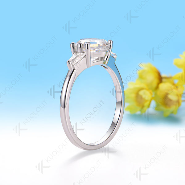 Kuololit 2CT Hexagon Lab Grown Alexandrite Ring for Women Solid 585 10K 14K Yellow Gold for Wedding Engagement Christmas Gifts
