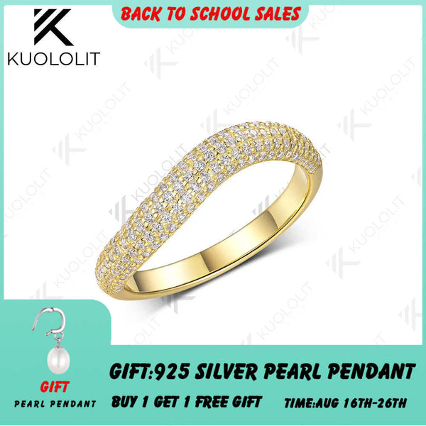 Kuololit V Labor-Diamantring für Damen, massives 18K, 14K oder 10K Gold, Diamant der Farbe D, VS1, perfektes Geschenk zum Jahrestag, zur Verlobung oder zur Party. 