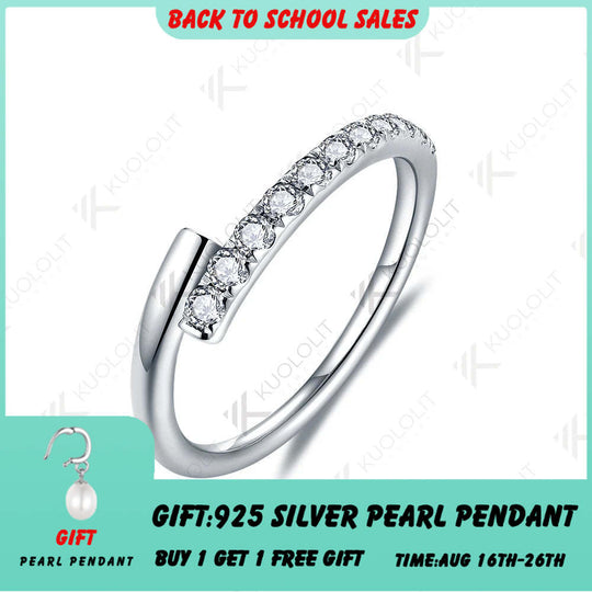 Kuololit 0.33CTW Lab Grown Diamonds Band Rings for Women Solid 18K 14K 10K Gold Wedding Band Ring for Engagement Christmas Gifts
